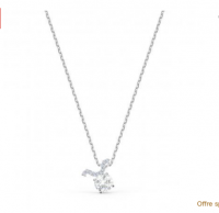 Swarovski银色水晶项链 >>
