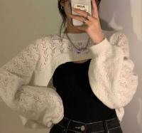 针织小披风