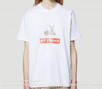 白色小鹿T恤衫