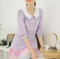 Miss Patina小猫紫色上衣 >>