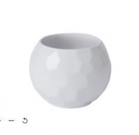 白色蜂窝球形花盆14 cm