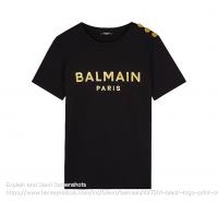 BALMAIN纽扣t恤