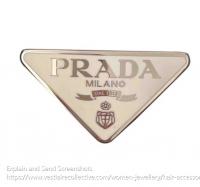 Prada三角发夹