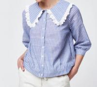 AN'GE条纹衬衣