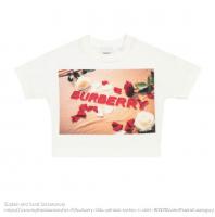 Burberry白色印花T恤
