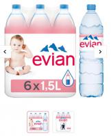 EVIAN 1.5L*6(买三送一)