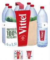 Vittel矿泉水 6x1,5 L(买二送一)