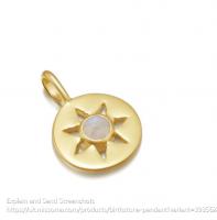 诞生石吊坠月光石