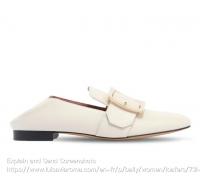 BALLY白色乐福鞋