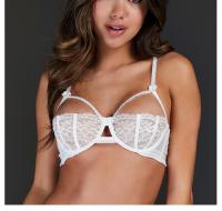 白色半杯蕾丝Bra >>