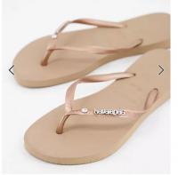 Havaianas香槟色人字拖 >>