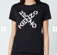 黑色交叉logo T