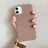 浅棕色纯色手机壳 >>