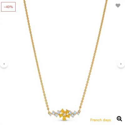 Swarovski金色项链