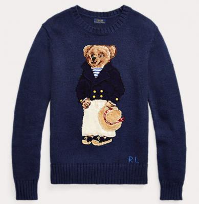 黑色Polo Bear套头衫