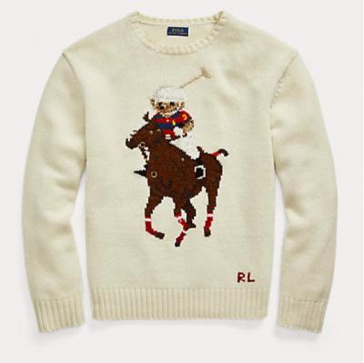 Polo Bear刺绣毛衣