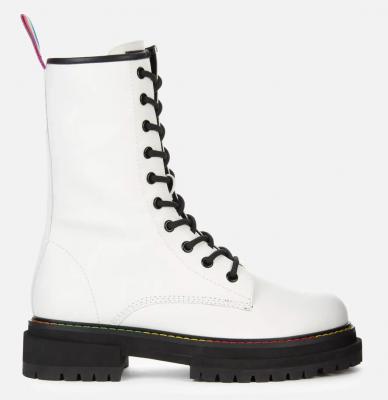 Kurt Geiger London白色系带靴子