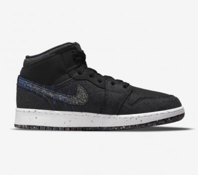 大童款Jordan 1 Mid炫黑