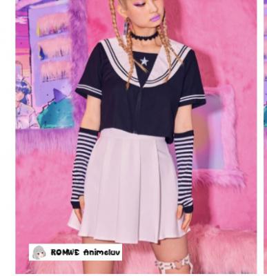 海军蓝拉链水手服