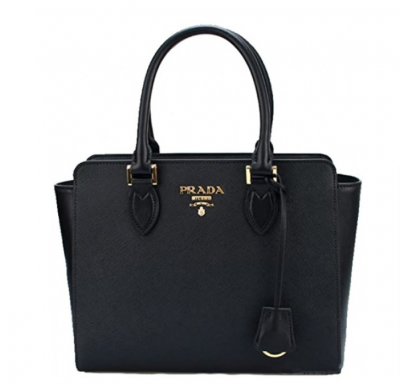 Prada 黑色Saffiano tote包