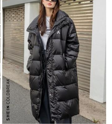 黑色长棉服