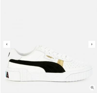 PUMA黑白拼色Cali