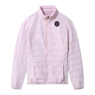 粉色棉服