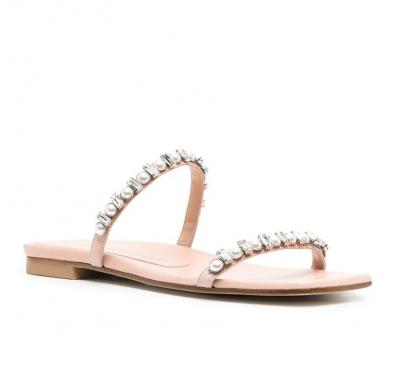 StuartWeitzman珍珠罗马鞋