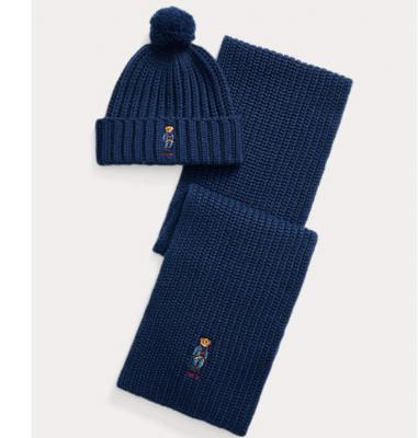 Polo Bear毛线帽和围巾