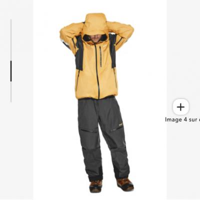 黄黑拼接滑雪服