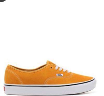 Vans南瓜色帆布鞋