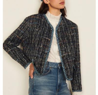 Tweed杂色外套