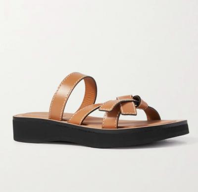 Loewe皮编罗马鞋