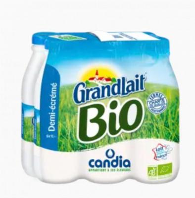 bio半脱脂牛奶 6x1L