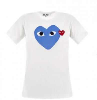 CDG PLAY蓝色短袖