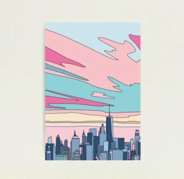 日落海报画中号