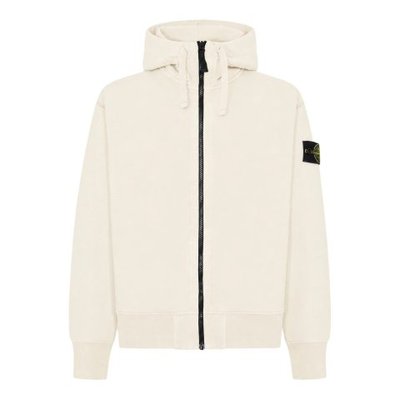 Stone Island 拉链连帽卫衣 象牙白 XL
