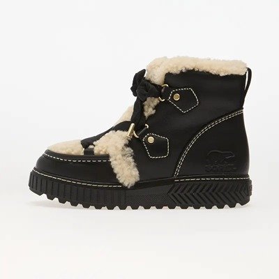 Sorel女款Ona Ave Alpine LX WP黑色奶油边 1双
