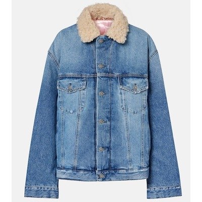 Acne Studios 泰迪绒拼接牛仔夹克