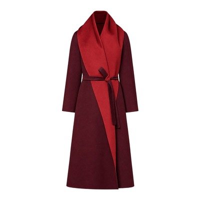 Max Mara Atelier 双面拉绒羊绒大衣 红色|尺码40