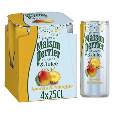 Maison Perrier Magnetic Juice菠萝芒果气泡饮料 250ml×4罐