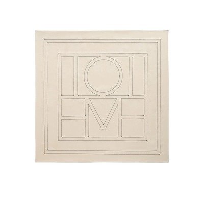Toteme SILK SCARF WITH MONOGRAM EMBROIDERY