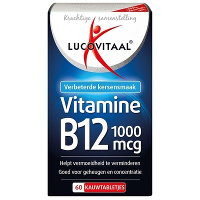 Lucovitaal B12 1000mcg樱桃味咀嚼片60片×2瓶