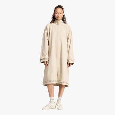adidas 褶饰长款运动外套