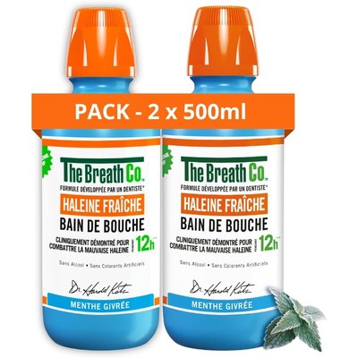 The Breath Co.无酒精漱口水500ml×2瓶9€,订阅价,冰爽薄荷