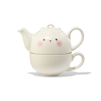 人脸造型茶壶与杯子套装300ml