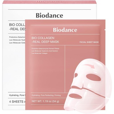 BIODANCE Bio-Collagen Real Deep Mask 胶原蛋白水凝胶睡眠面膜（4片装）