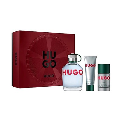 Hugo Man 3件礼盒(EDT香水125ml+止汗棒75ml+沐浴露50ml)