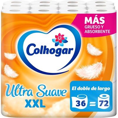 Colhogar 超柔XXL双层卫生纸 36卷（相当于72卷）
