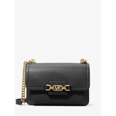 Michael Kors Heather黑色真皮大肩包